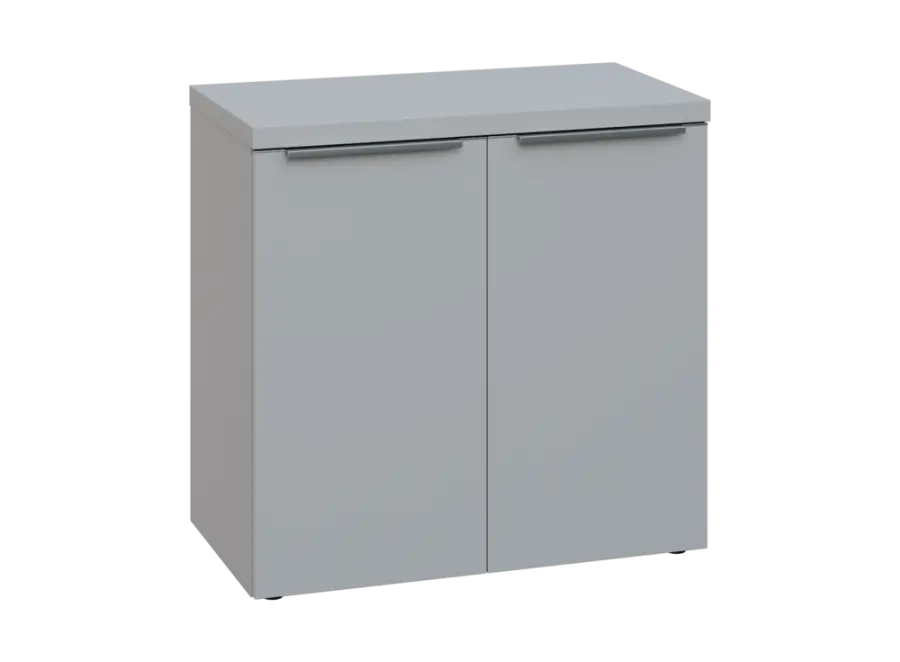 SIN 2 - 8D kancelářská skříň, 2-dveřová, 770x800x400, šedá